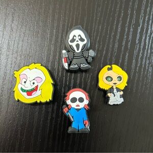 Horror Movie Croc Charms Ghostface Michael Myers Beetlejuice Tiffany Set